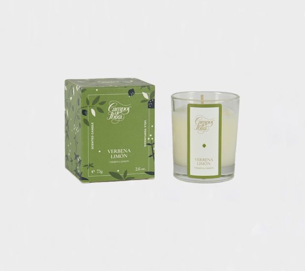 Verbena Lemon Scented Mini Candle Gr Campos De Ibiza